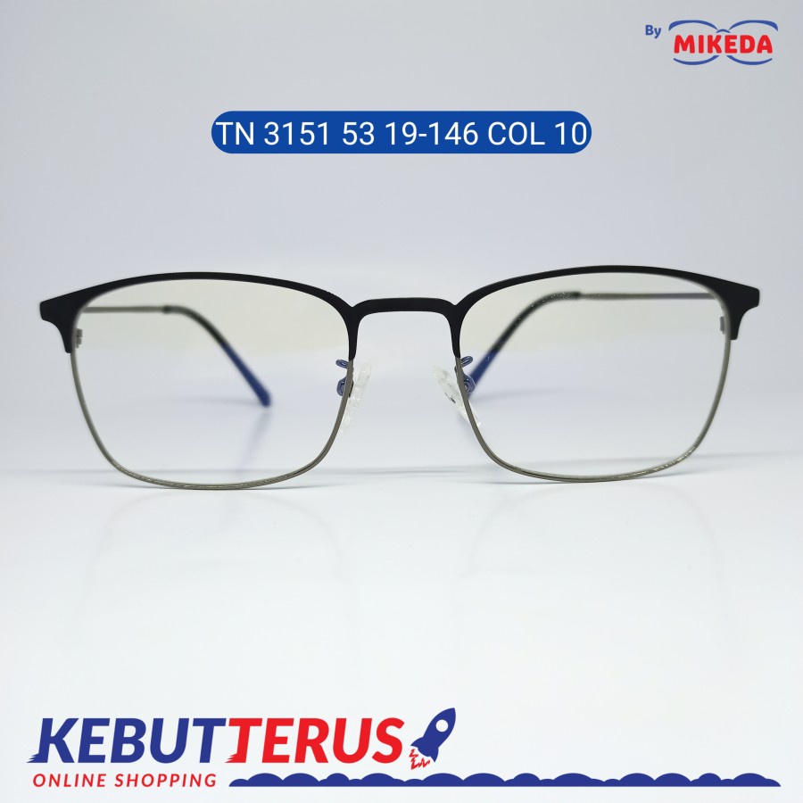 Mikeda-FRAME KACAMATA TN 3151 53 19-146 C10 + LENSA(MINUS/CYLINDER)