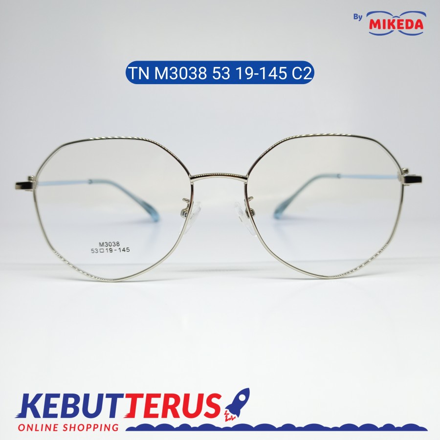 Mikeda-FRAME KACAMATA TN M3038 53 19-145 C2 + LENSA(MINUS/CYLINDER)
