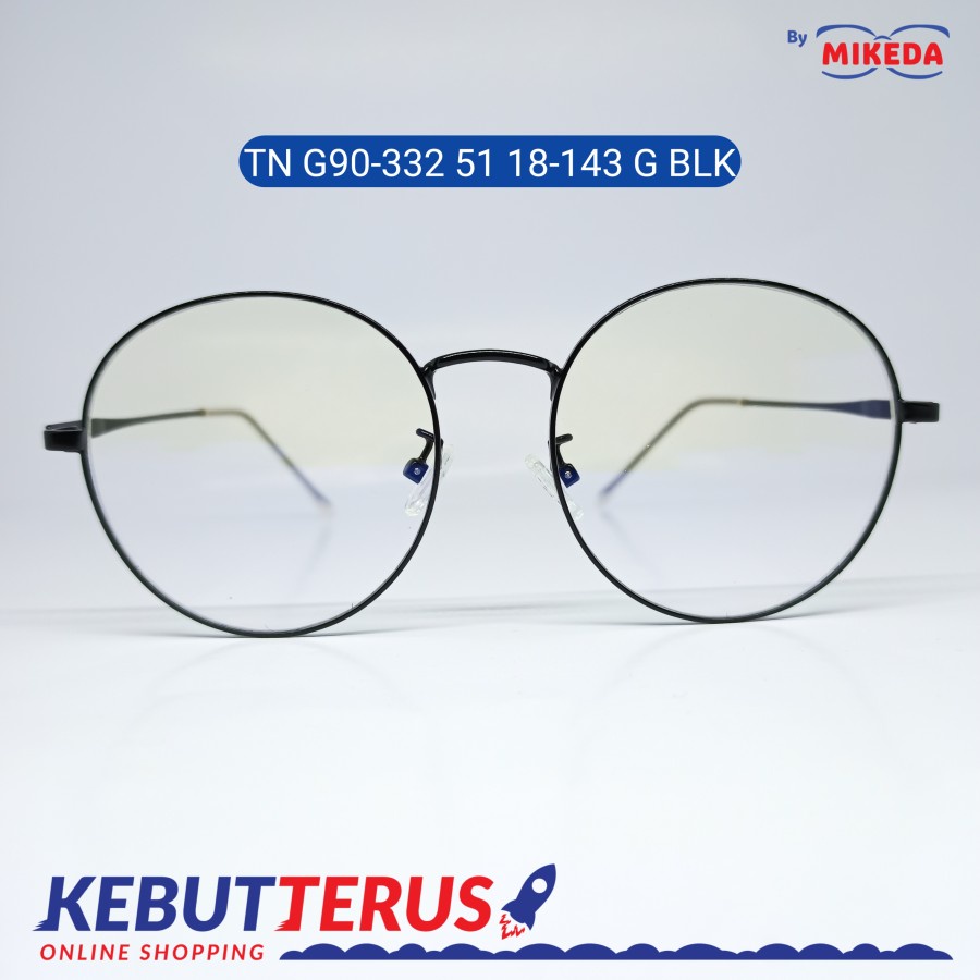 Mikeda-FRAME KACAMATA TN G90-332 51 18-143 G BLK+LENSA(MINUS/CYLINDER)