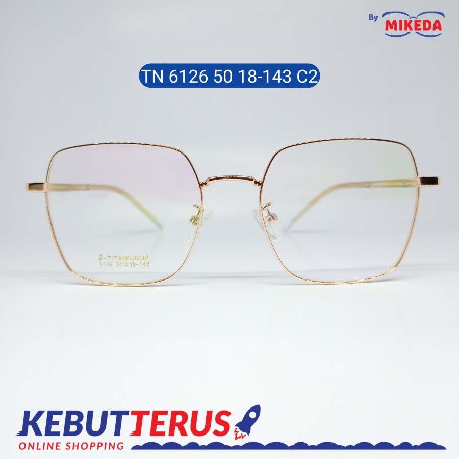 Mikeda-FRAME KACAMATA TN 6126 50 18-143 C2 + LENSA(MINUS/CYLINDER)