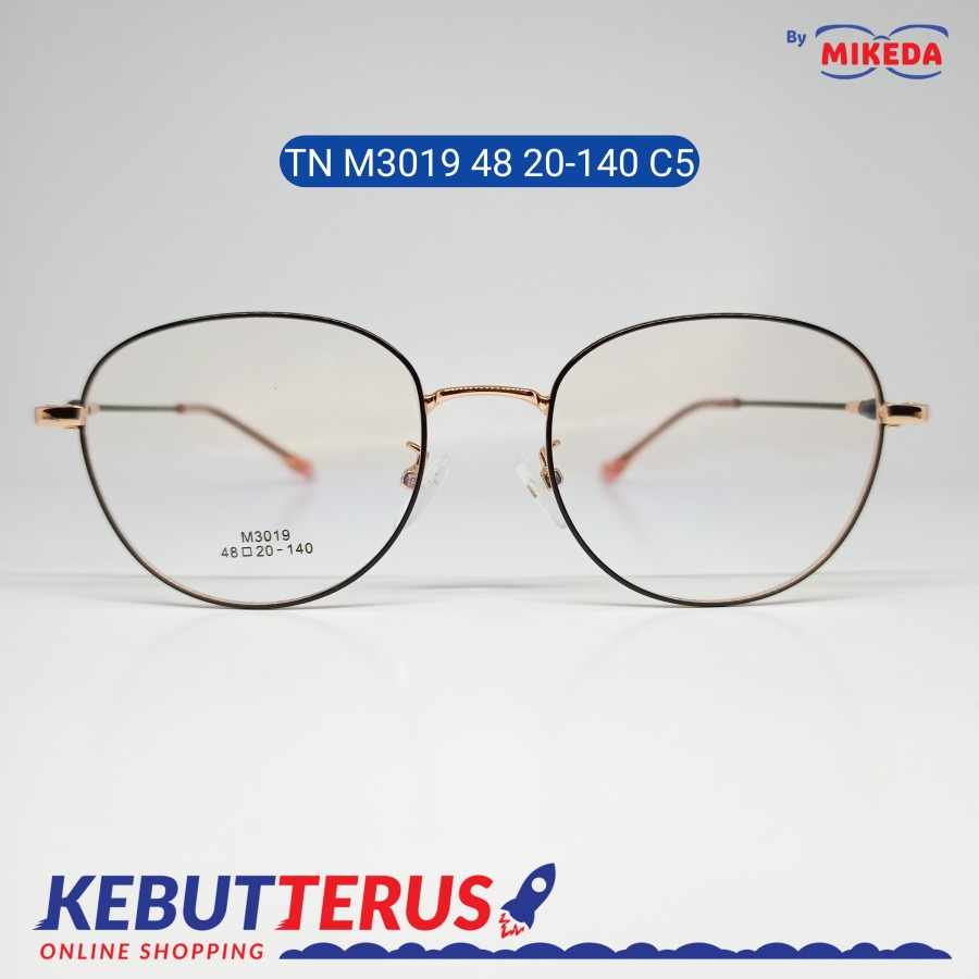 Mikeda-FRAME KACAMATA TN M3019 48 20-140 C5 + LENSA(MINUS/CYLINDER)