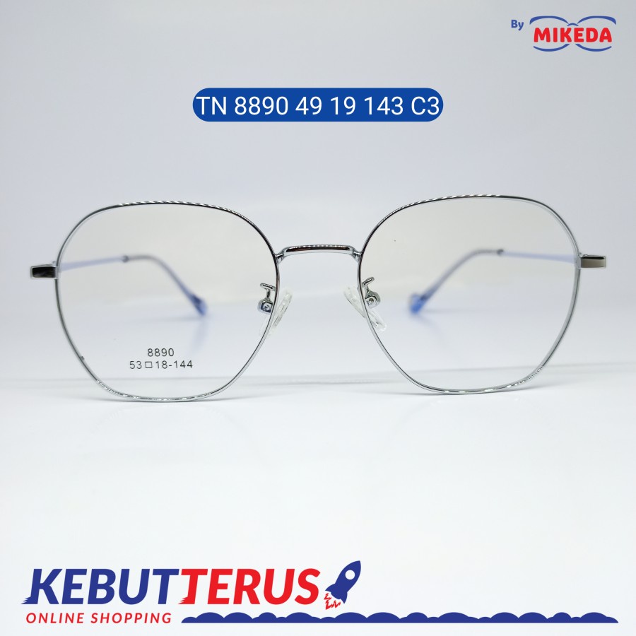 Mikeda-FRAME KACAMATA TN 8890 49 19-143 C3 + LENSA(MINUS/CYLINDER)