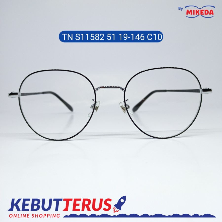 Mikeda-FRAME KACAMATA TN S11582 51 19-146 C10+LENSA(MINUS/CYLINDER)