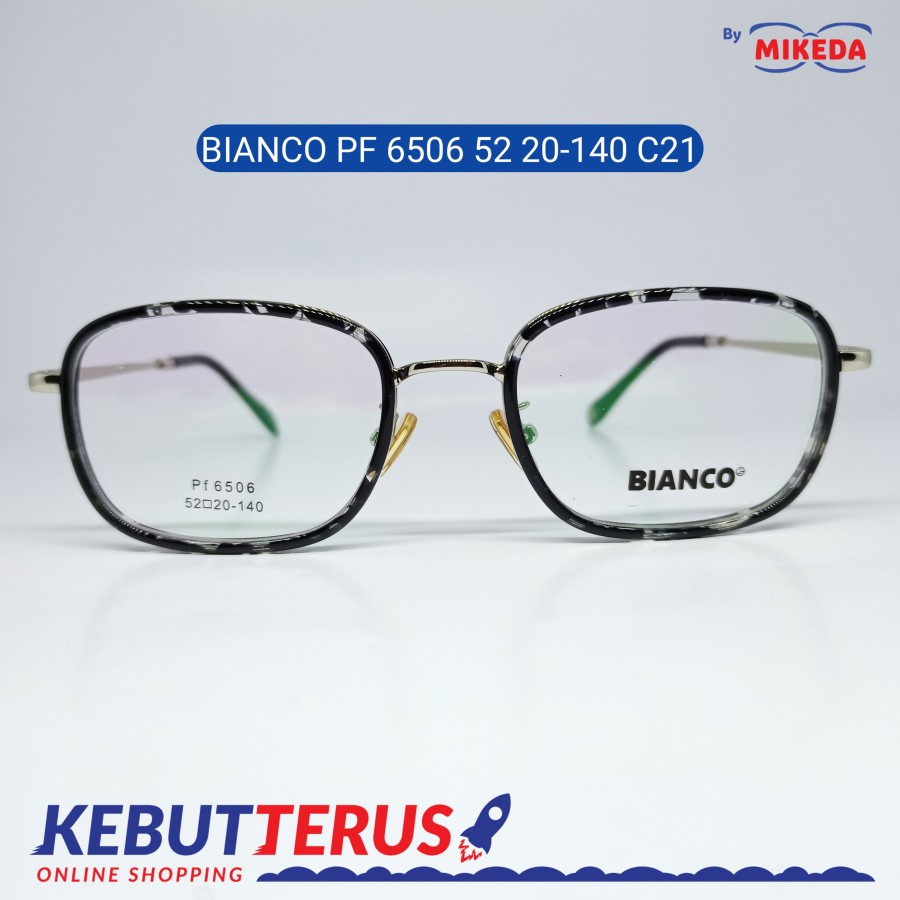Mikeda-FRAME KACAMATA BIANCOPF6506 52 20-140 C21+LENSA(MINUS/CYLINDER)