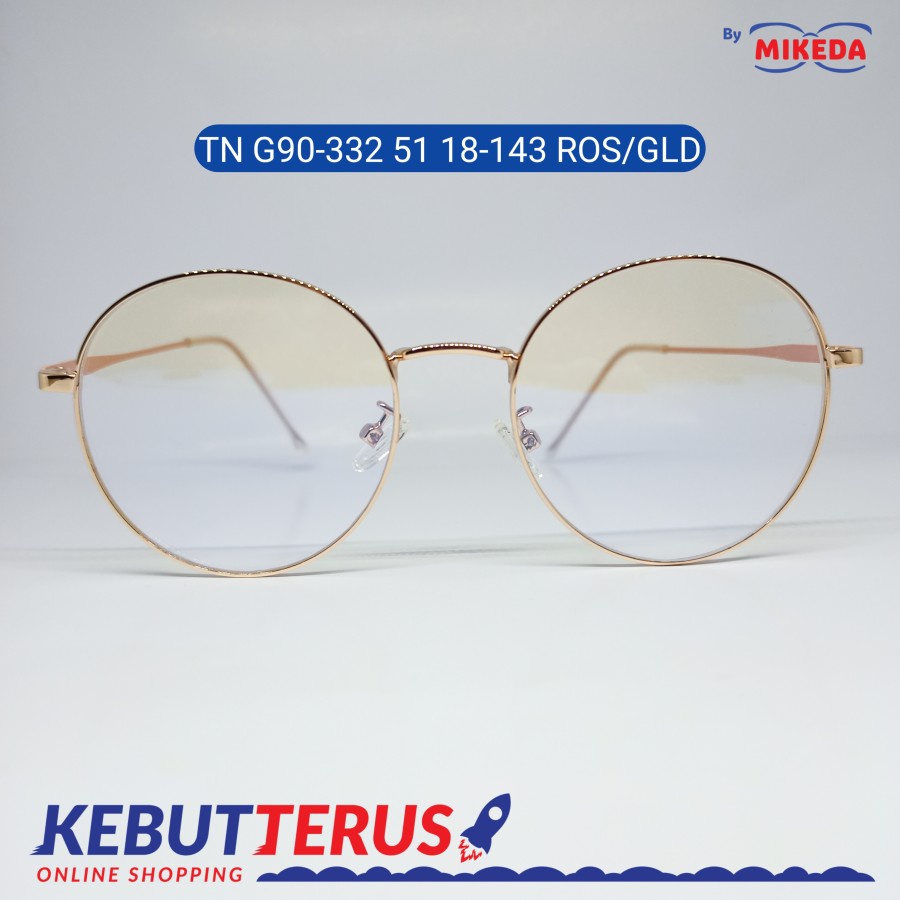 Mikeda-FRAME KACAMATA TNG90-332 51 18-143ROS/GLD+LENSA(MINUS/CYLINDER)