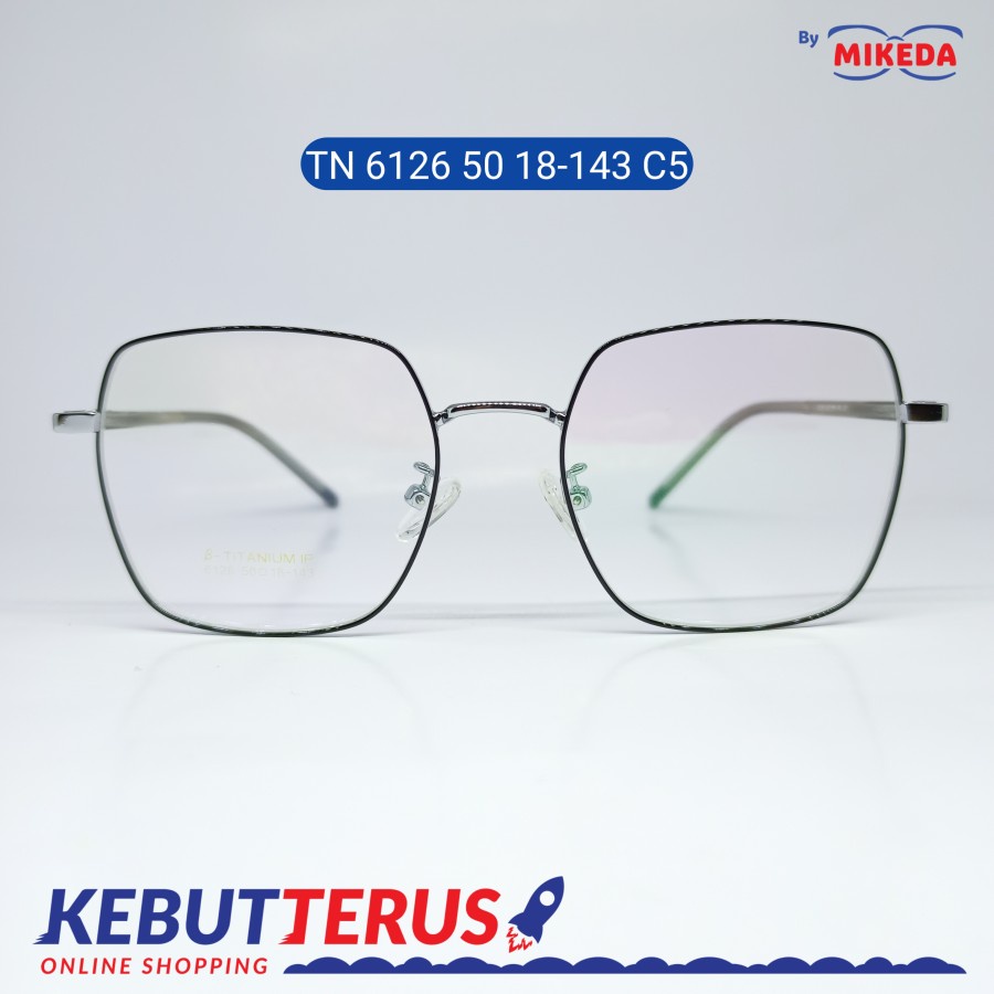 Mikeda-FRAME KACAMATA TN 6126 50 18-143 C5 + LENSA(MINUS/CYLINDER)