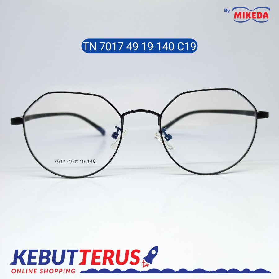 Mikeda-FRAME KACAMATA TN 7017 49 19-140 C19 + LENSA(MINUS/CYLINDER)