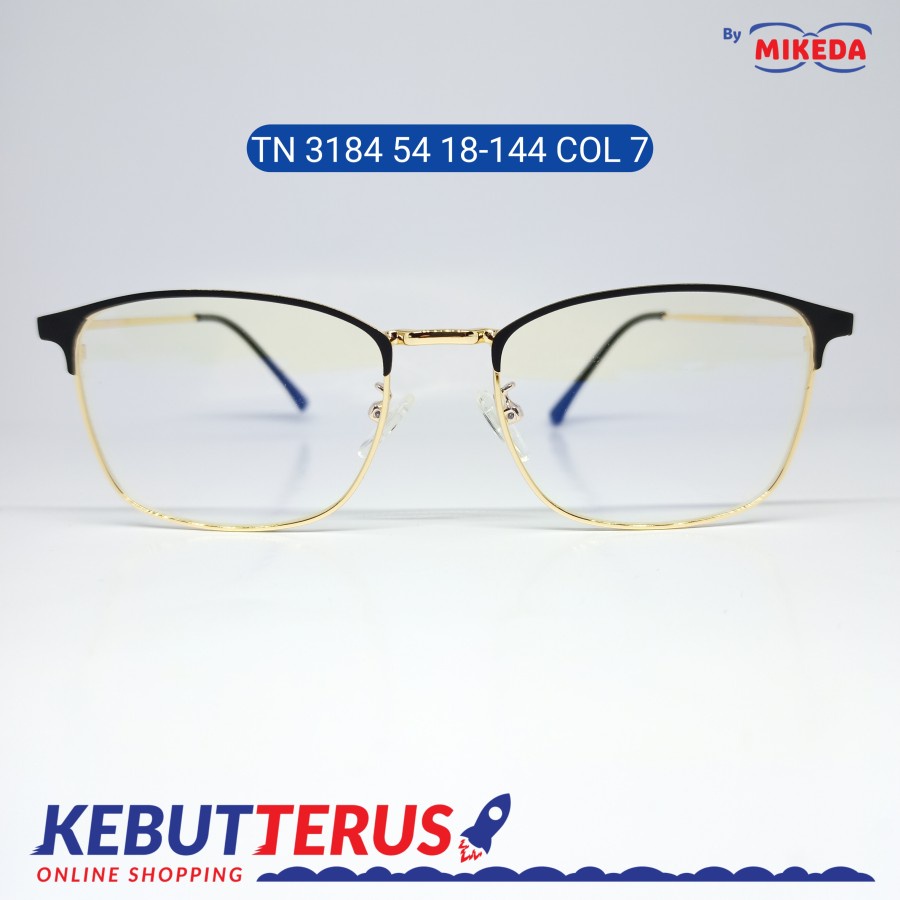 Mikeda-FRAME KACAMATA TN 3184 54 18-144 C7 + LENSA(MINUS/CYLINDER)