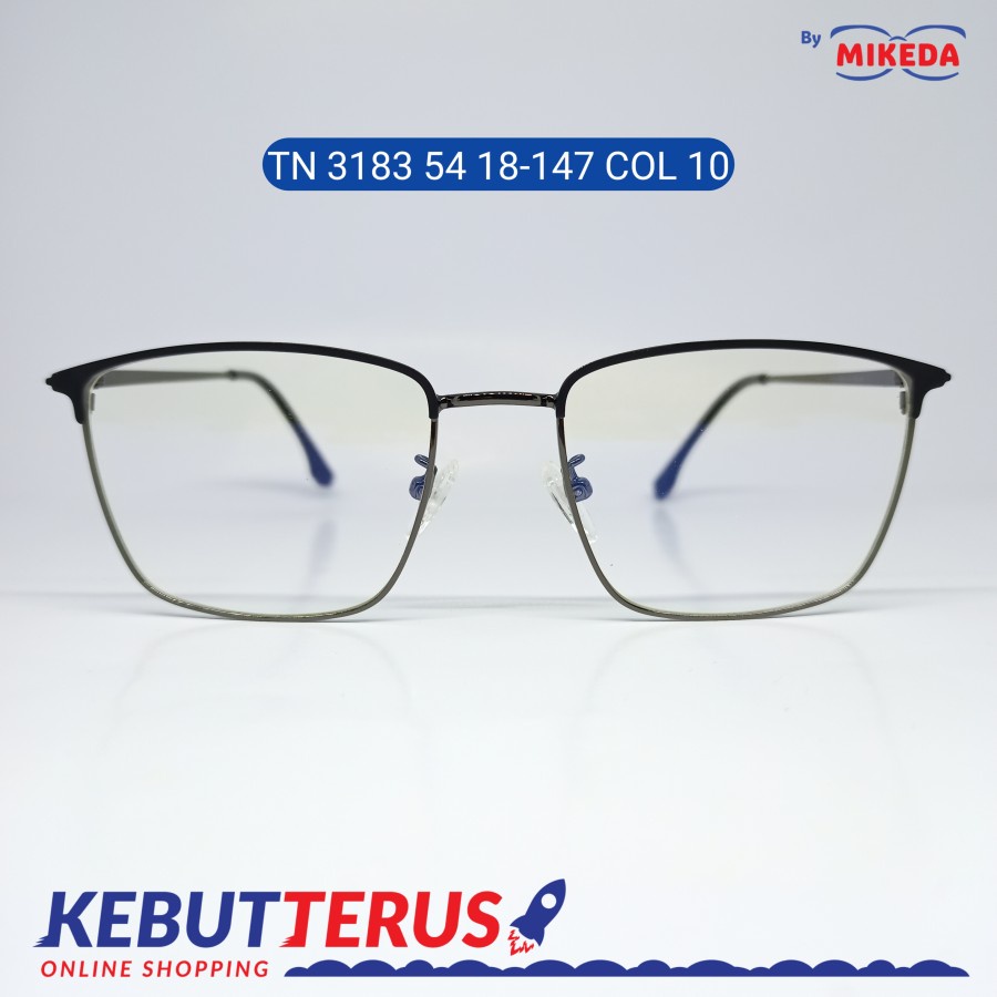 Mikeda-FRAME KACAMATA TN 3183 54 18-147 C10 + LENSA(MINUS/CYLINDER)