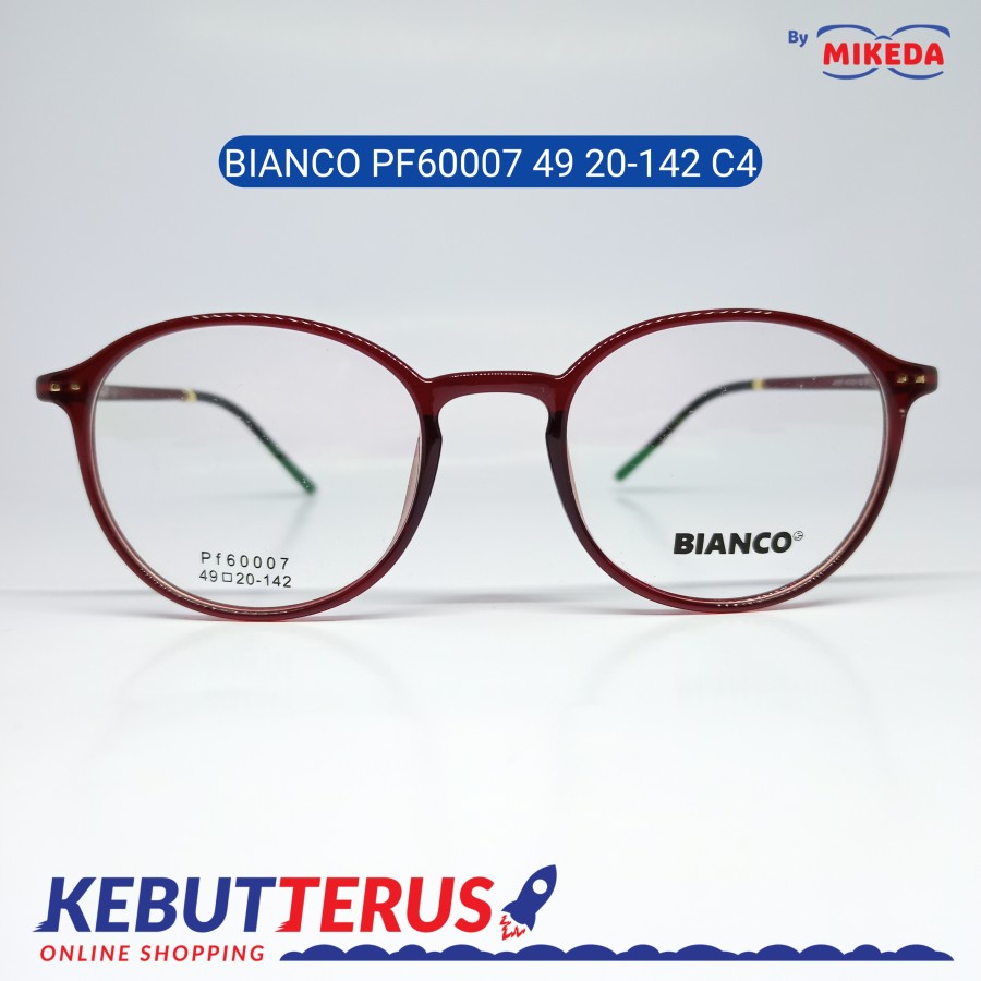 Mikeda-FRAME KACAMATA BIANCOPF60007 49 20-142 C4+LENSA(MINUS/CYLINDER)
