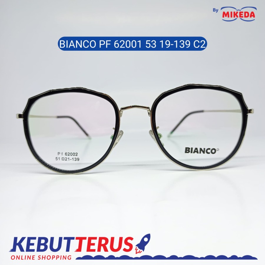 Mikeda-FRAME KACAMATA BIANCOPF62001 53 19-139 C2+LENSA(MINUS/CYLINDER)