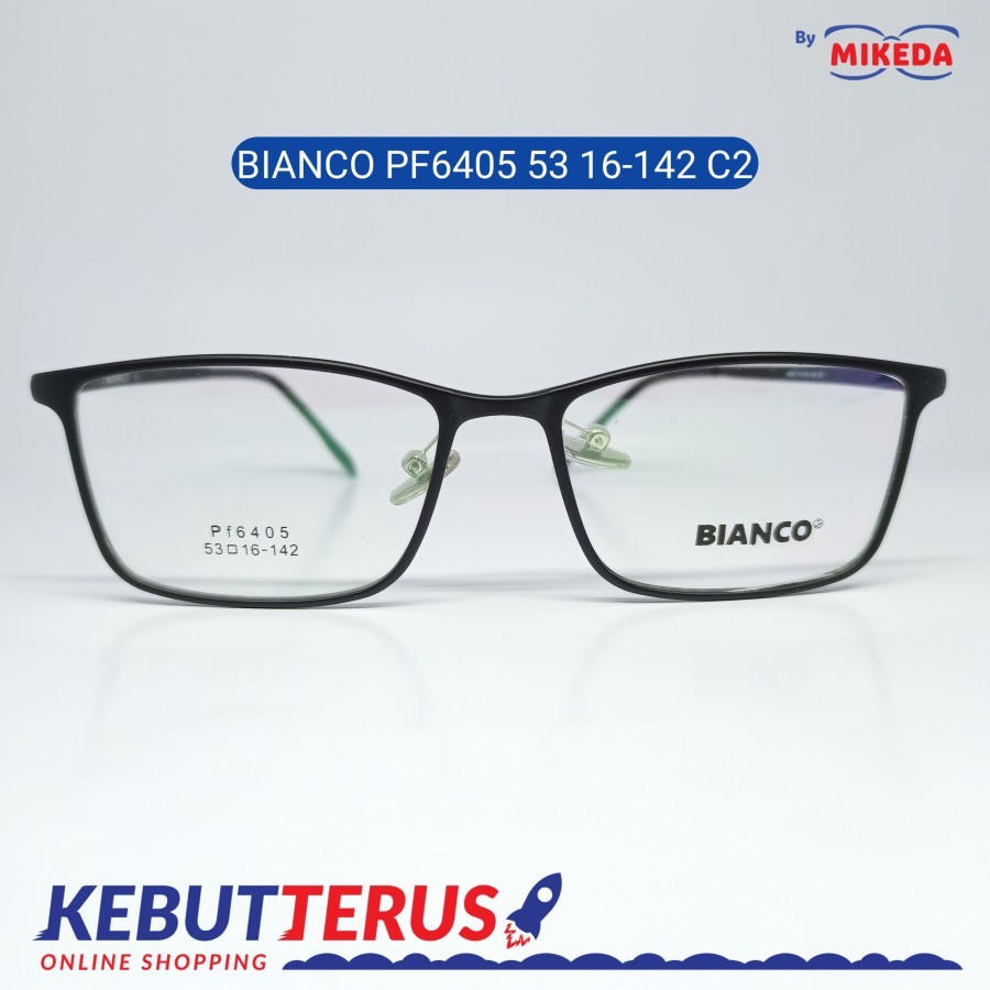 Mikeda-FRAME KACAMATA BIANCO PF6405 53 16-142 C2+LENSA(MINUS/CYLINDER)