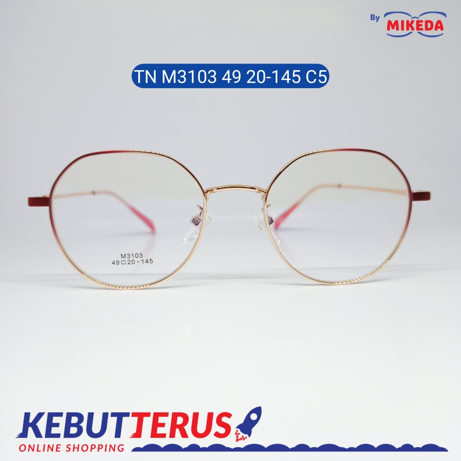 Mikeda-FRAME KACAMATA TN M3103 49 20-145 C5+LENSA(MINUS/CYLINDER)