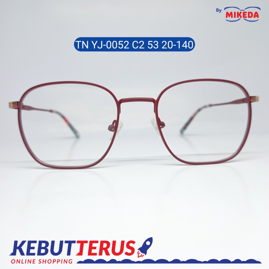 Mikeda-FRAME KACAMATA TN YJ-0052 C2 53 20-140 + LENSA(MINUS/CYLINDER)