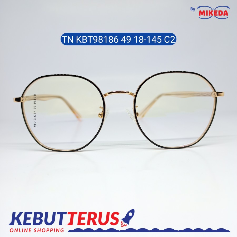 Mikeda-FRAME KACAMATA TN KBT98186 49 18-145 C2 + LENSA(MINUS/CYLINDER)