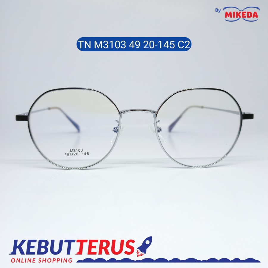 Mikeda-FRAME KACAMATA TN M3103 49 20-145 C2 + LENSA (MINUS / CYLINDER)