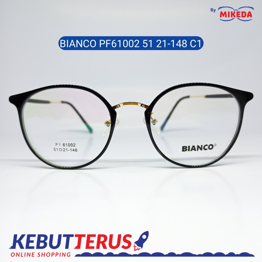 Mikeda-FRAME KACAMATA BIANCOPF61002 51 21-148 C1+LENSA(MINUS/CYLINDER)