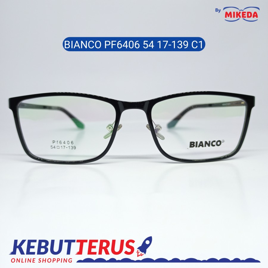Mikeda-FRAME KACAMATA BIANCO PF6406 54 17-139 C1+LENSA(MINUS/CYLINDER)
