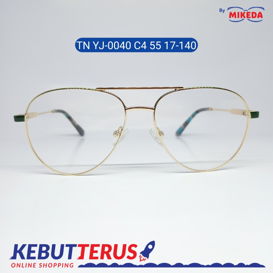 Mikeda-FRAME KACAMATA TN YJ-0040 C4 55 15-140 + LENSA(MINUS/CYLINDER)