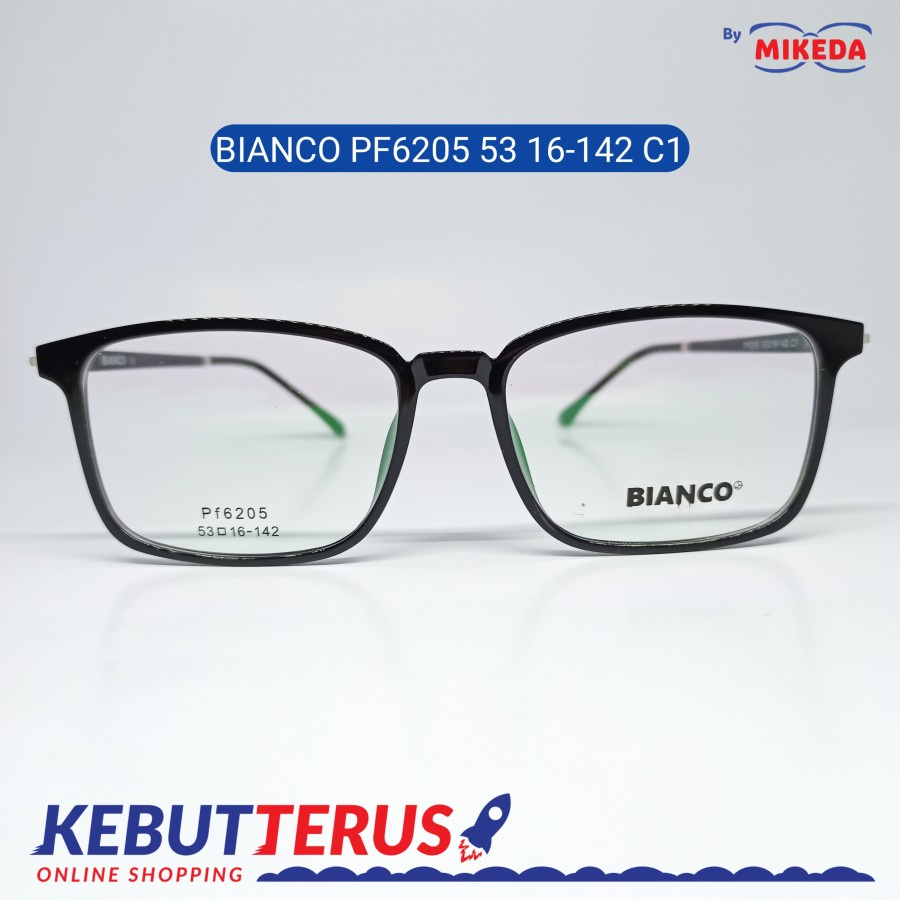 Mikeda-FRAME KACAMATA BIANCO PF6205 53 16-142 C1+LENSA(MINUS/CYLINDER)