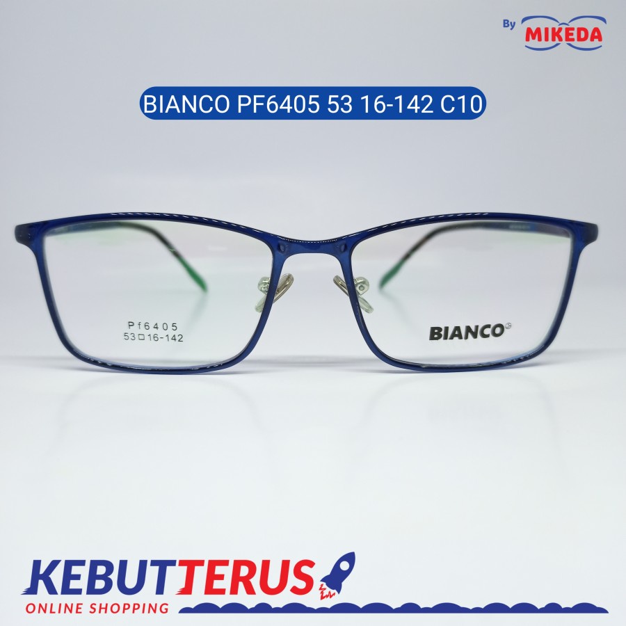 Mikeda-FRAME KACAMATA BIANCOPF6405 53 16-142 C10+LENSA(MINUS/CYLINDER)