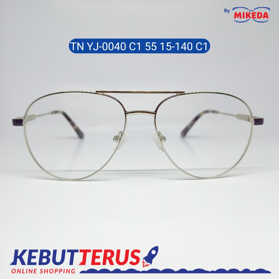 Mikeda-FRAME KACAMATA TN YJ-0040 C1 55 15-140 + LENSA(MINUS/CYLINDER)
