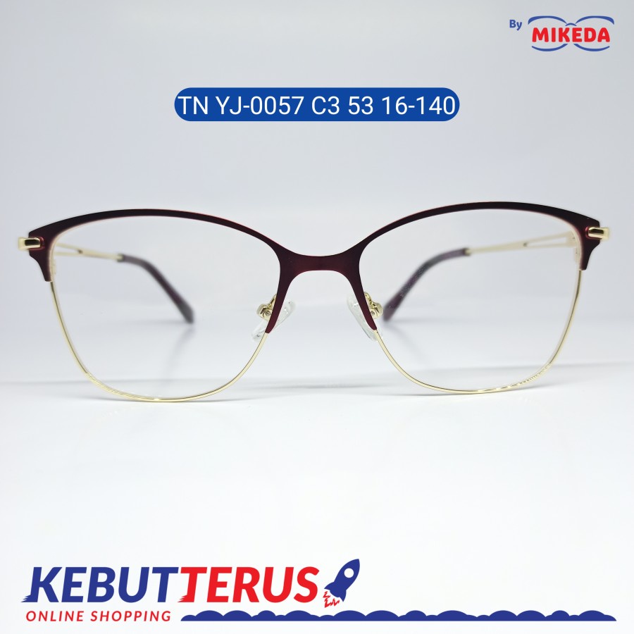 Mikeda-FRAME KACAMATA TN JY-0057 53 16-140 C3 + LENSA(MINUS/CYLINDER)
