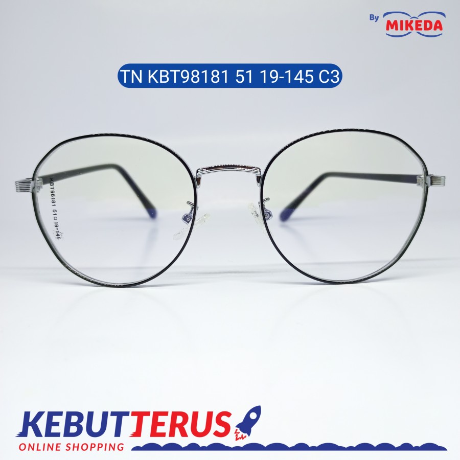 Mikeda-FRAME KACAMATA TN KBT98181 51 19-145 C3 + LENSA(MINUS/CYLINDER)