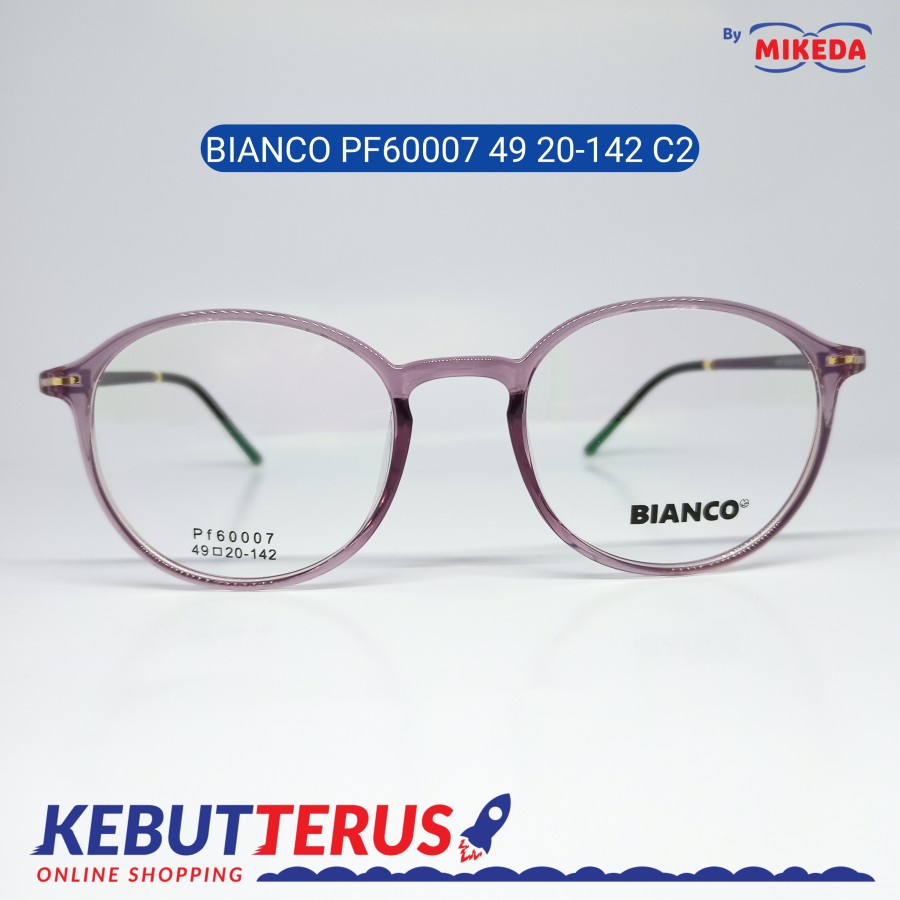 Mikeda-FRAME KACAMATA BIANCOPF60007 49 20-142 C2+LENSA(MINUS/CYLINDER)