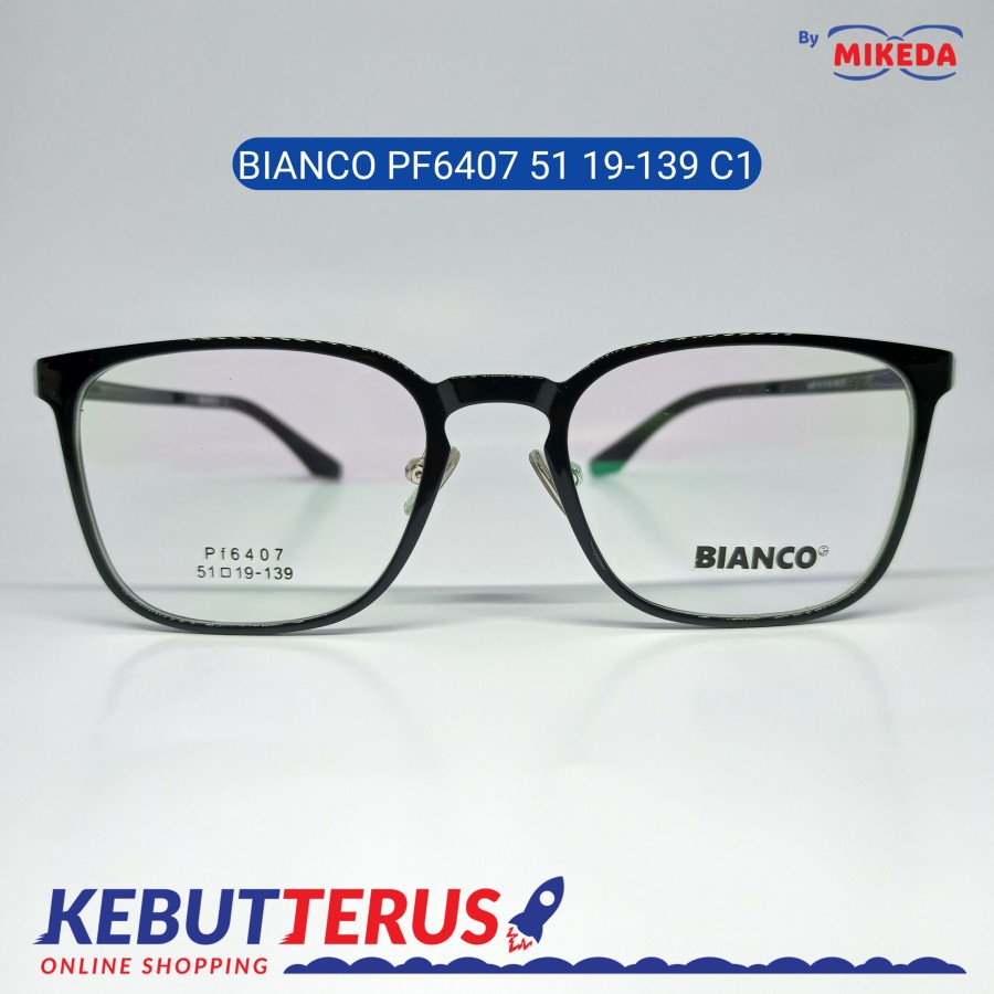 Mikeda-FRAME KACAMATA BIANCO PF6407 51 19-139 C1+LENSA(MINUS/CYLINDER)