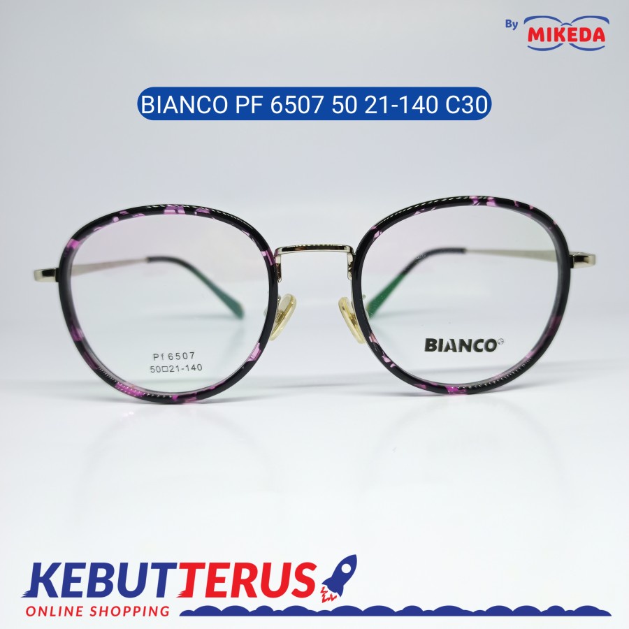 Mikeda-FRAME KACAMATA BIANCOPF6507 50 21-140 C30+LENSA(MINUS/CYLINDER)