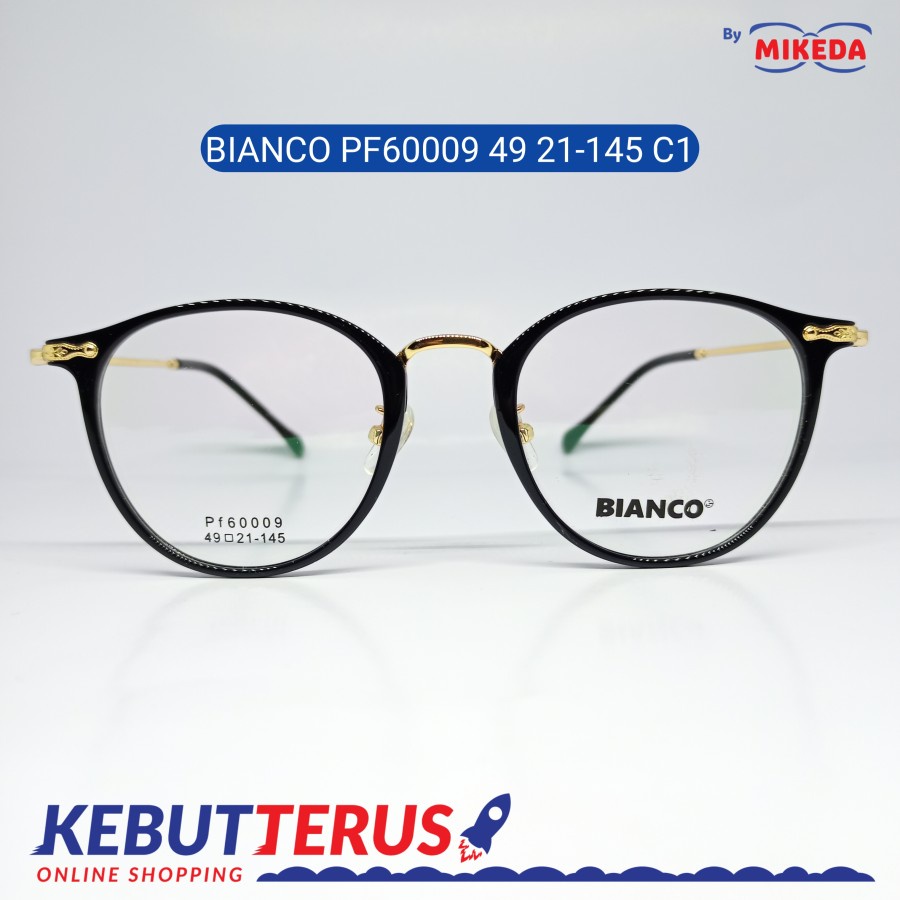 Mikeda-FRAME KACAMATA BIANCOPF60009 49 21-145 C1+LENSA(MINUS/CYLINDER)