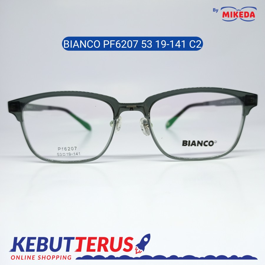 Mikeda-FRAME KACAMATA BIANCO PF6207 53 19-141 C2+LENSA(MINUS/CYLINDER)