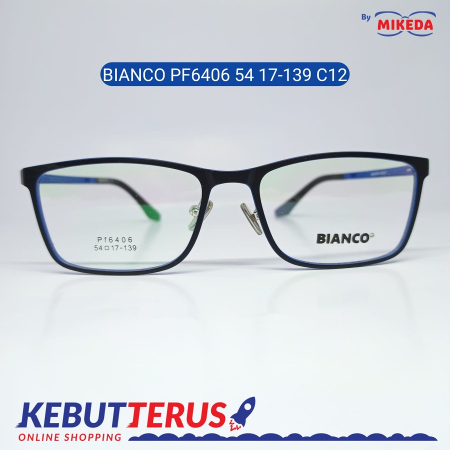 Mikeda-FRAME KACAMATA BIANCOPF6406 54 17-139 C12+LENSA(MINUS/CYLINDER)