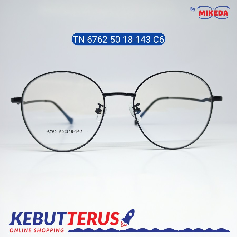 Mikeda-FRAME KACAMATA TN 6762 50 18-143 C6 + LENSA(MINUS/CYLINDER)