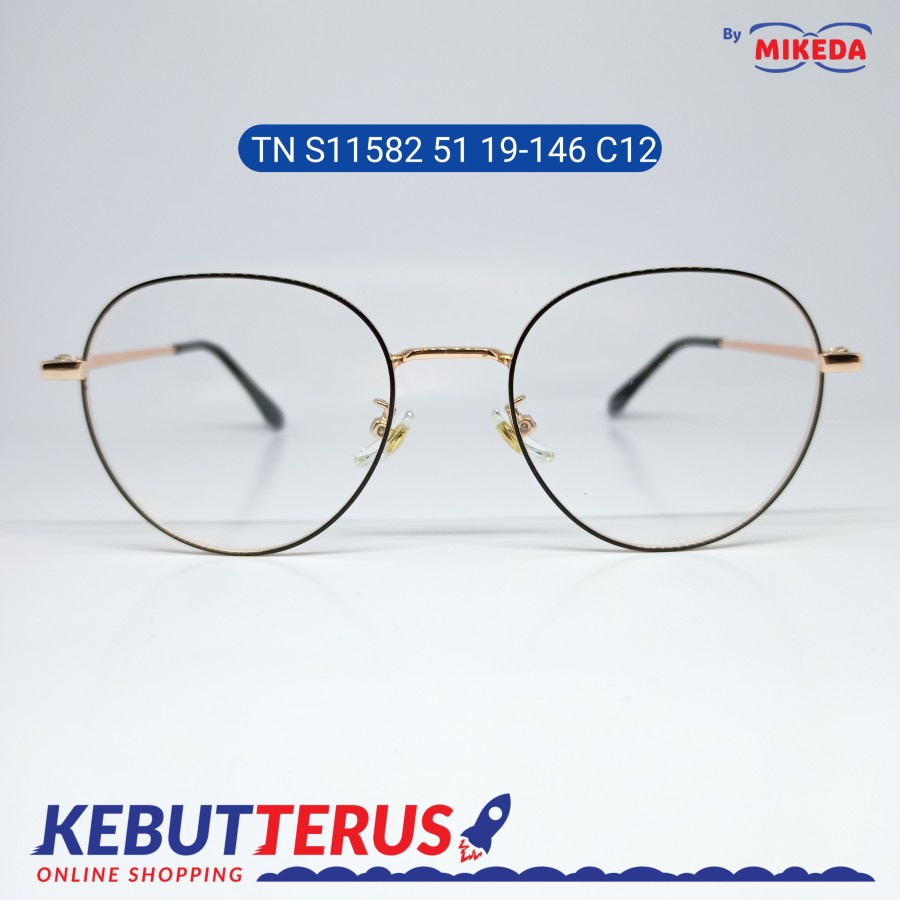 Mikeda-FRAME KACAMATA TN S11582 51 19-146 C12+LENSA(MINUS/CYLINDER)
